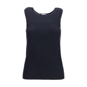 Bottega Veneta Women Merino Wool Ribbed Tank Top